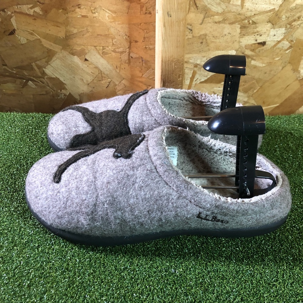 LL Bean Daybreak Scuffs Wool Lined Slippers Women’s 9 - Picture 2 of 6